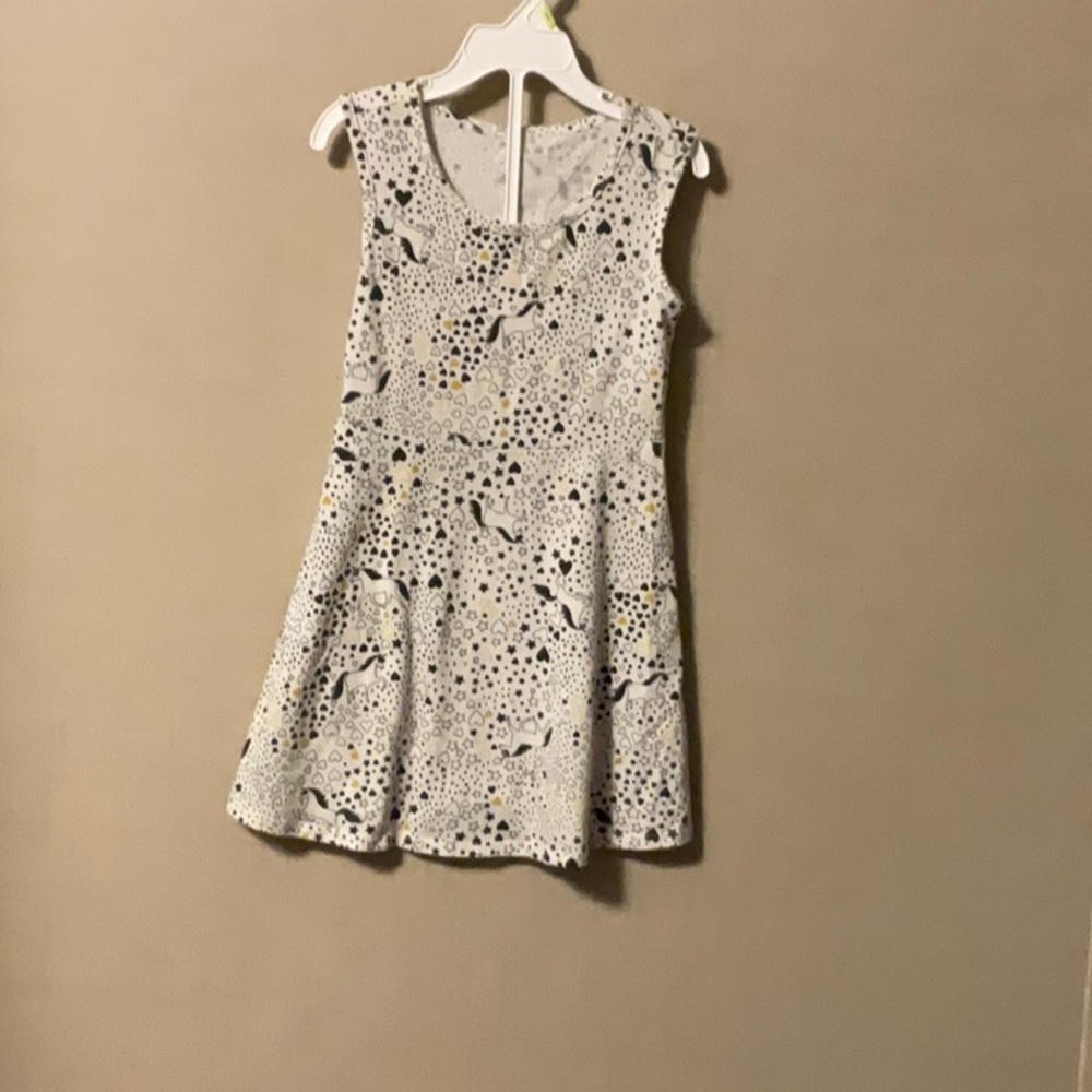 Wonder Nation Cream Sleeveless A-Line Sundress